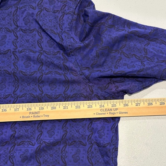 Robert Graham Men's 2XL Classic Fit Button Down Shirt Purple Paisley Print - Picture 9 of 13